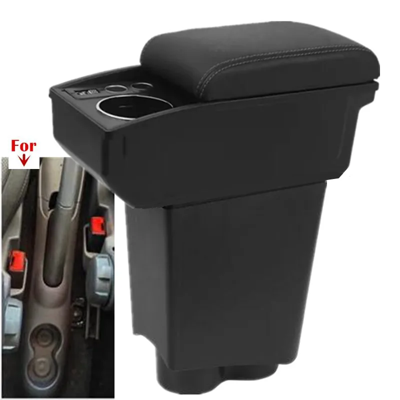 

For Fiat 500 Armrest Box For FIAT 500 Car Armrest 2000-2011 double-layer Auto Storage Box Dedicated Retrofit Car Accessories