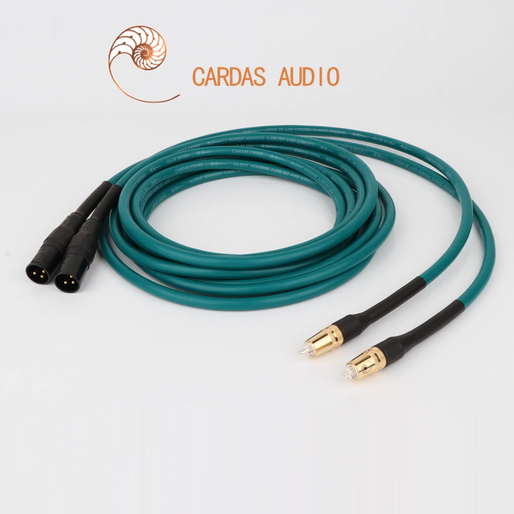 HiFi Cardas XLR to RCA Cable Balanced Female plug RCA interconnect cable Audio Cable Cross Amplifier CD DVD player