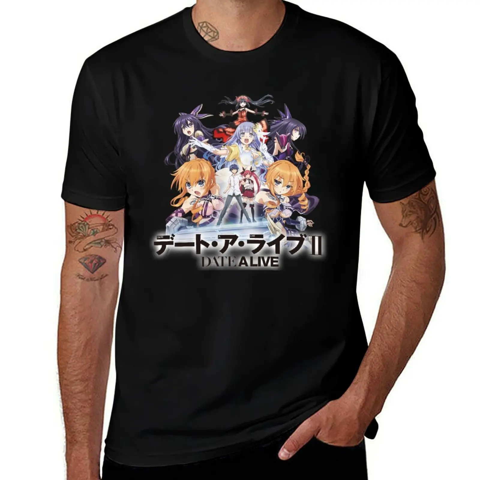 

Date A Live - All Characters T-Shirt Comfort Stretch Tee Shirt