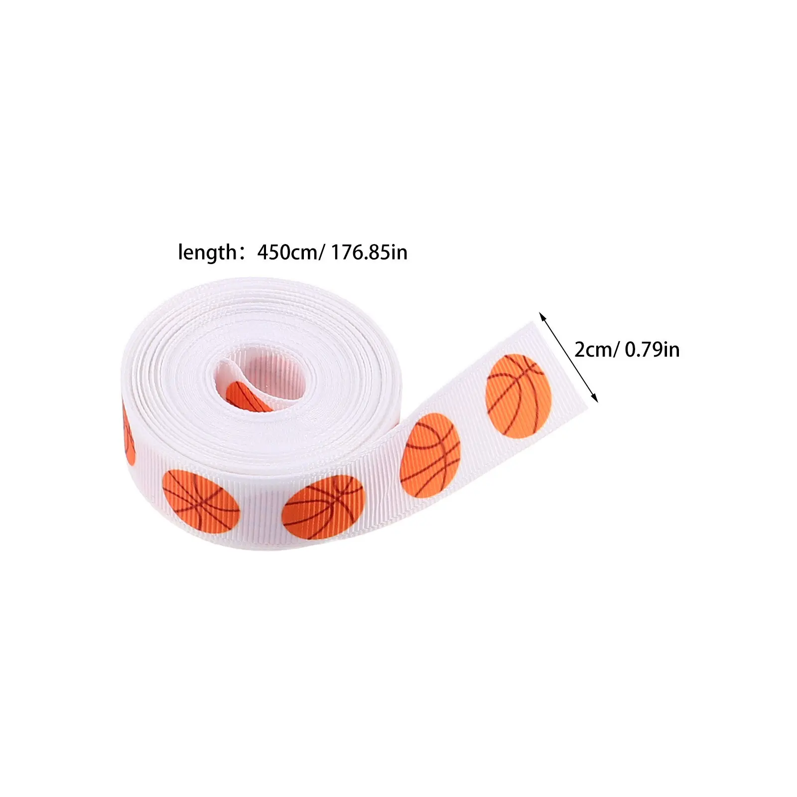 4 Rolls Sports Award Ribbon 0.8 Yards Football Basketball Rugby Baseball Ribbon Gift Wrapping Sports Party Decorations
