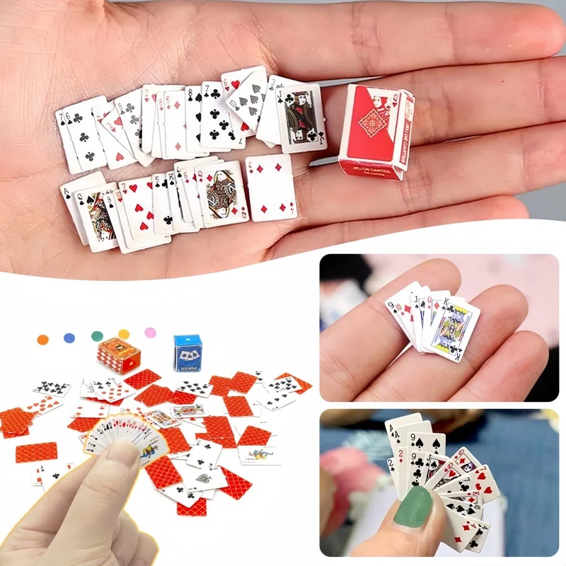 10-teiliges Mini-Fingerspitzen-Spielkarten, tragbares Outdoor-Reiseset – Super-Partyspiel für Versammlungen, ideales kleines Kartenspiel-Spielzeug