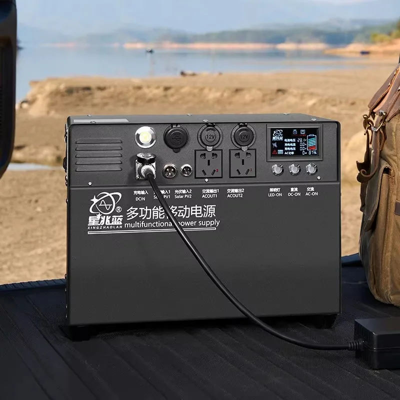 

[Best-selling] Portable 3000W Station Pure Sine Wave For RV MPPT Solar Panel Car Emergency Flashlight LiFePO4 Battery Cigar Ligh