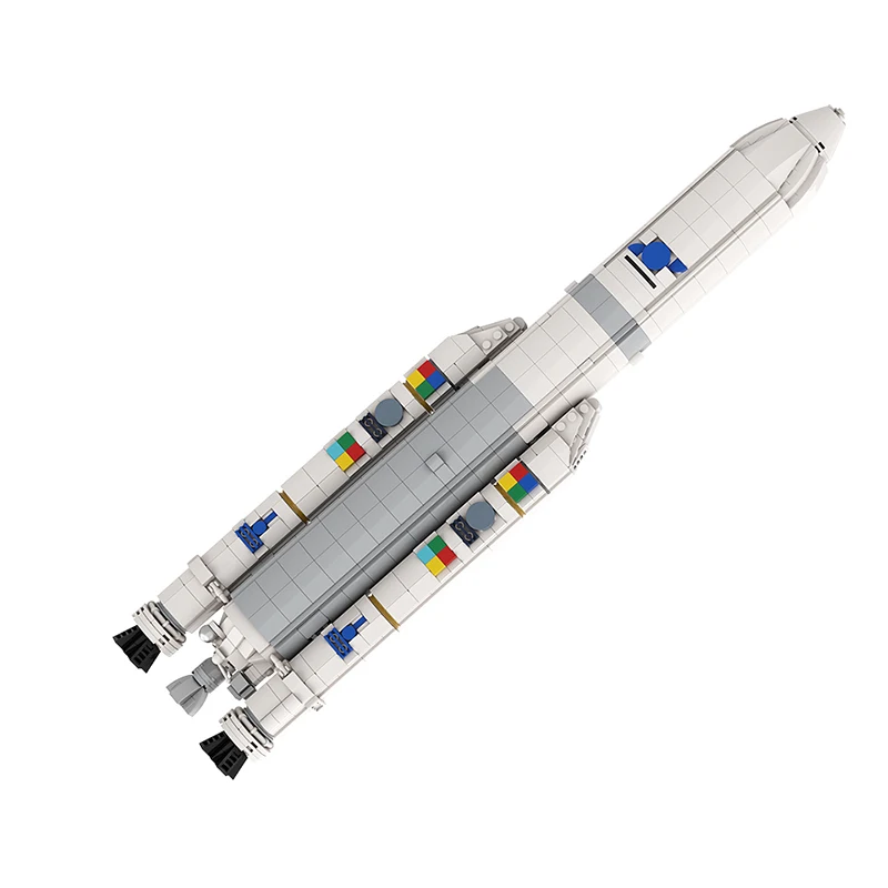 MOC Rrocket Launch 1:110 Arianeal 5 ECA Rocket Building Blocks Space Artificial Satellite Universe Sspaceflight Bricks Toys