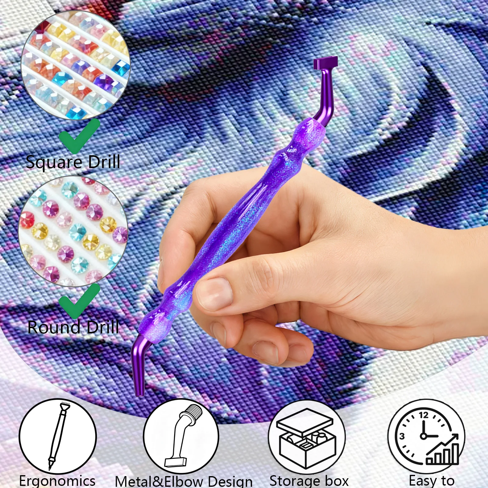 DIYダイヤモンドペインティングペン 5Dダイヤモンドペイン - Resin Art Pen のレビューと価格