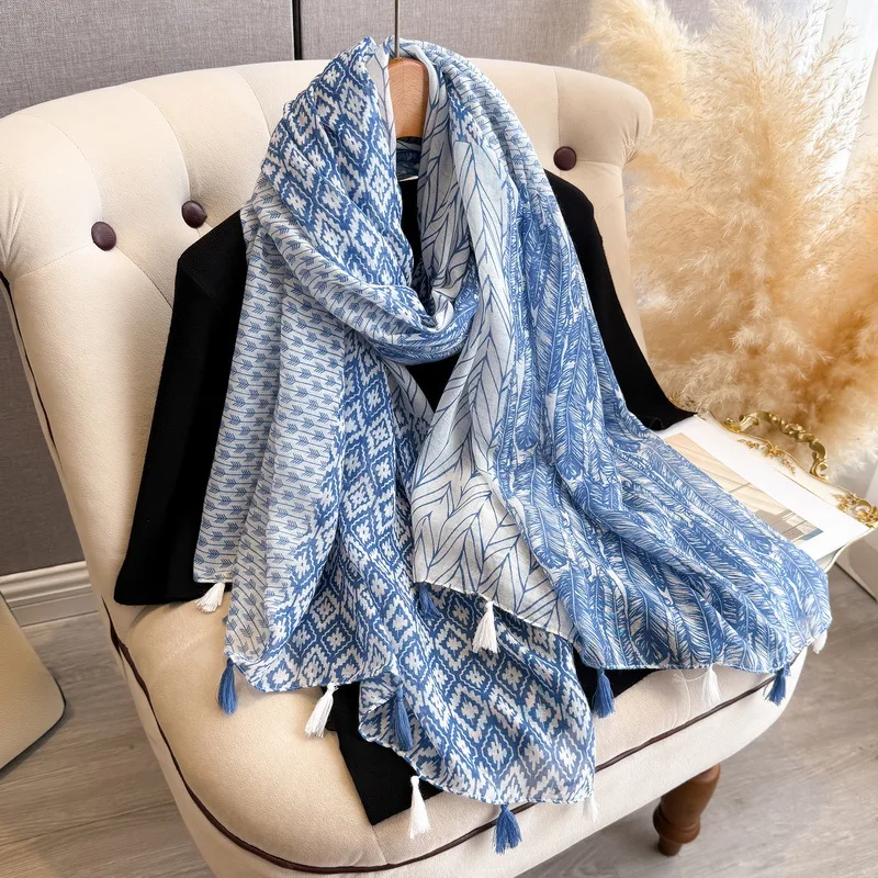 mrakeai-kyyds-mk-カラフルプリントタッセルコットンリネンスカーフボヘミアン芸術的レトロクロスボーダースタイル学生向け春夏