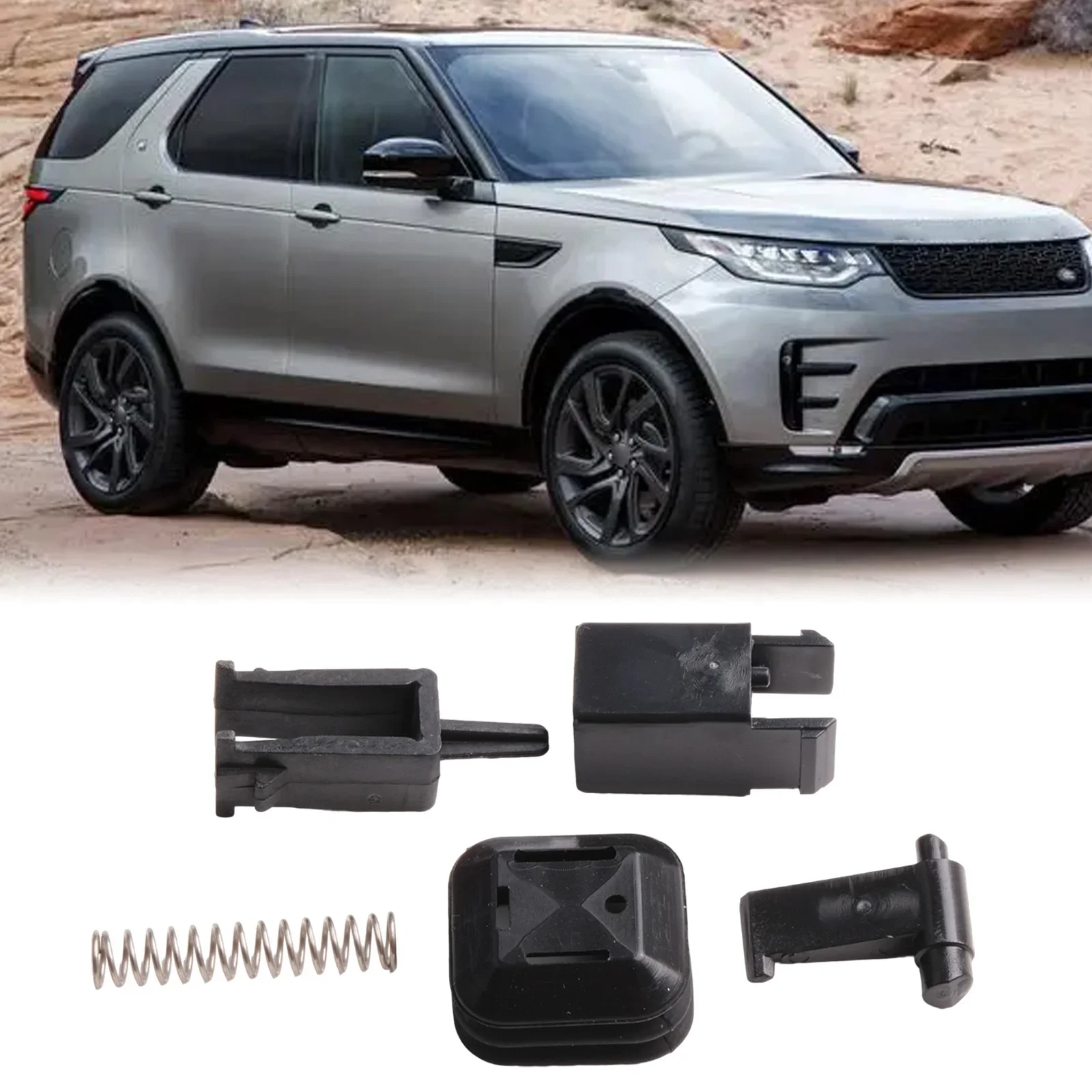 New Practical Fuel Flap Latch Repair Kit Plug-and-play 1SET BPA780101 BPA780110 Easy Installation Plastic Black