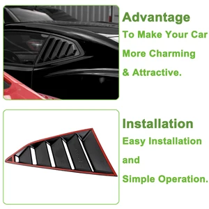 Auto Blind Retroad Fenster Belüftung Guarrision Grill Pelly Dekoration Capa Camaro 2017 2018 2019 2020-2023 Außenzubehör 8 Hauptverkäufe Camaro Louver - №2
