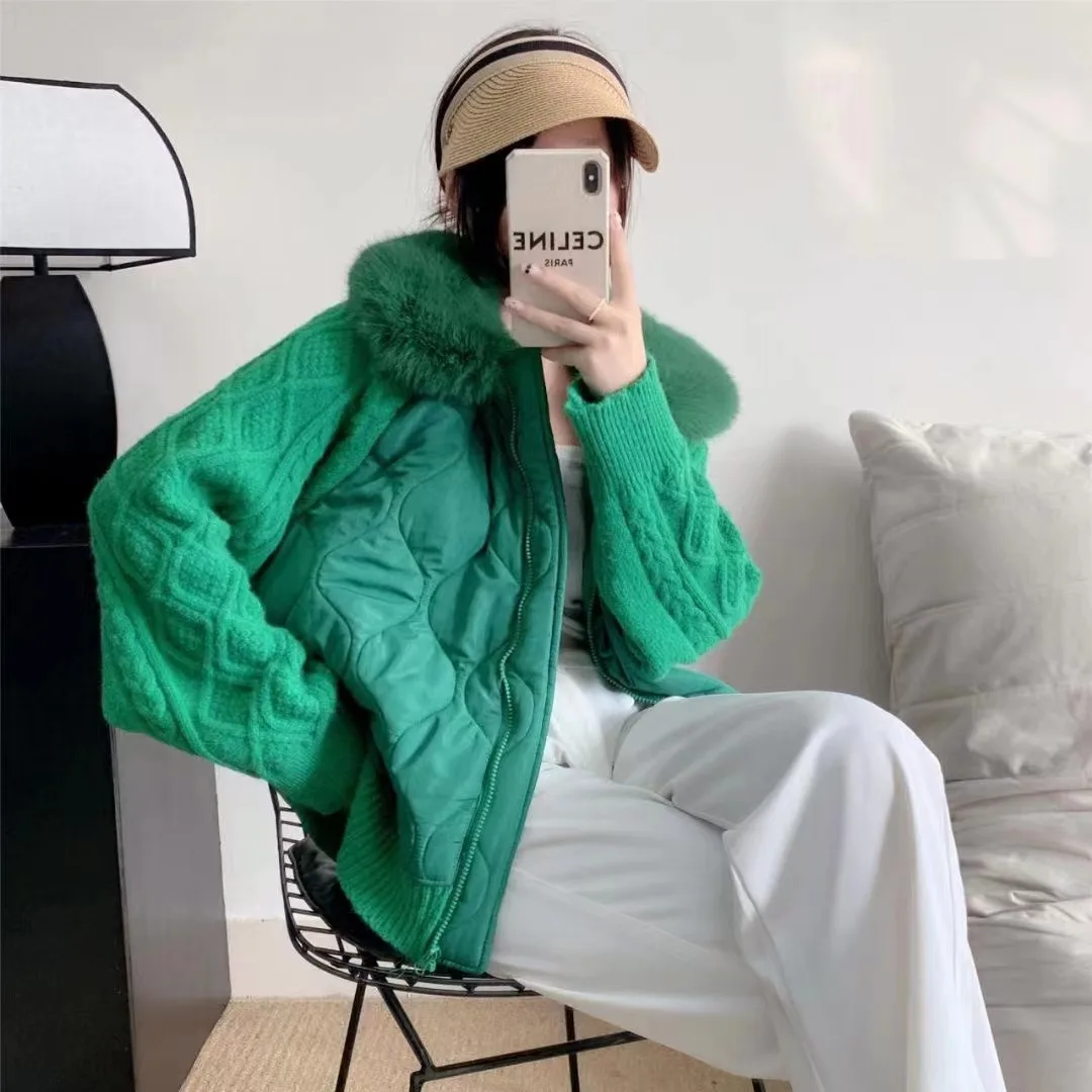 

2025 New Retro Solid Color Hooded Mid Length Sweater Cardigan Women's Autumn and Winter New Slimming Versatile Jacket