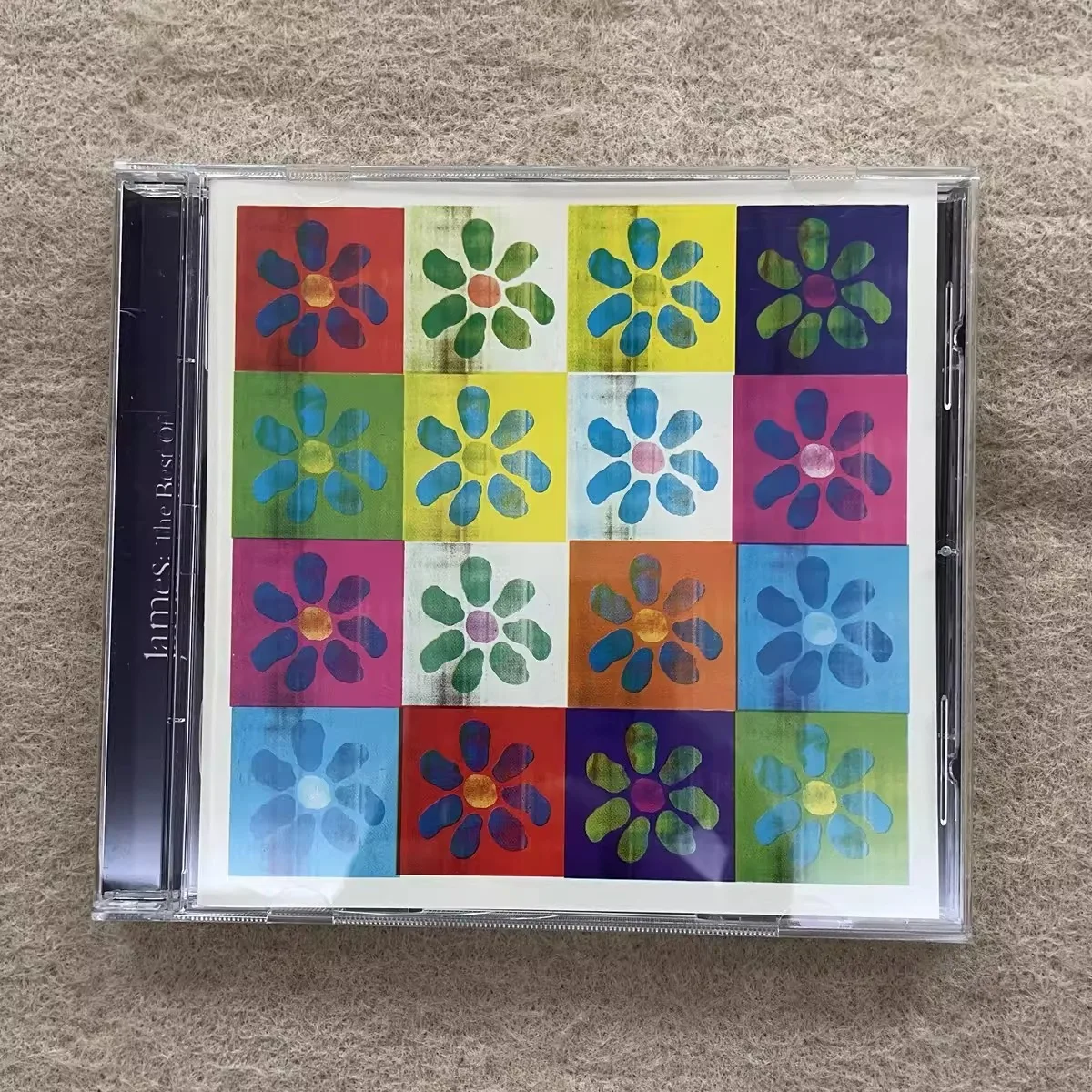 

James The Best of – British Alternative Rock Band Greatest Hits Collection Colorful Floral Artwork Music Collectible