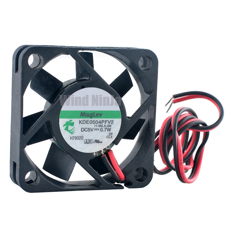 KDE0504PFV2 4cm 40mm fan 40x40x10mm DC5V 0.7W 2pin 6000rpm Magnetic levitation bearing cooling fan for router power supply