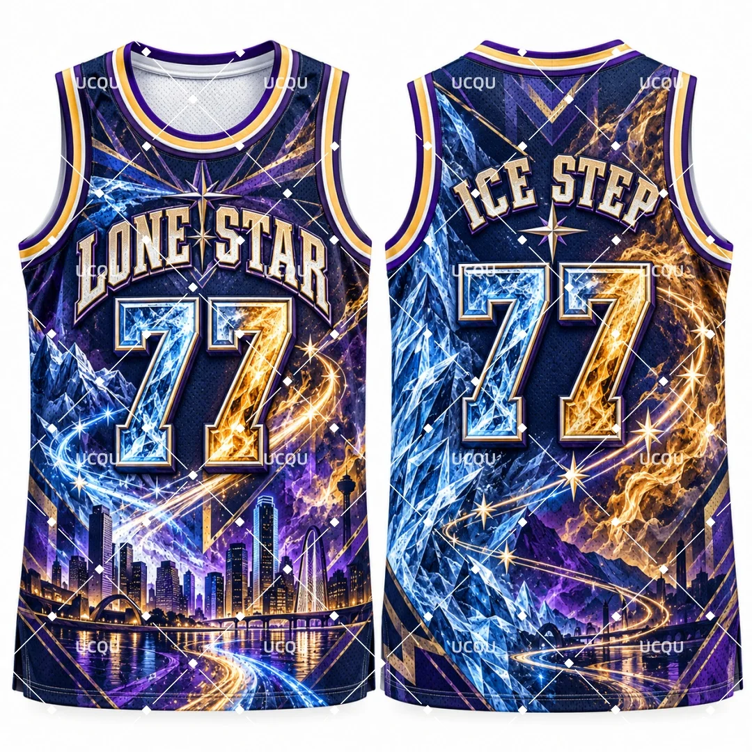 26-27 Men Fantasy Graphic Basketball Jersey Splashman Alien Prodigy The King Slim Reaper Sleeveless Mesh Sports Kids Tank Top