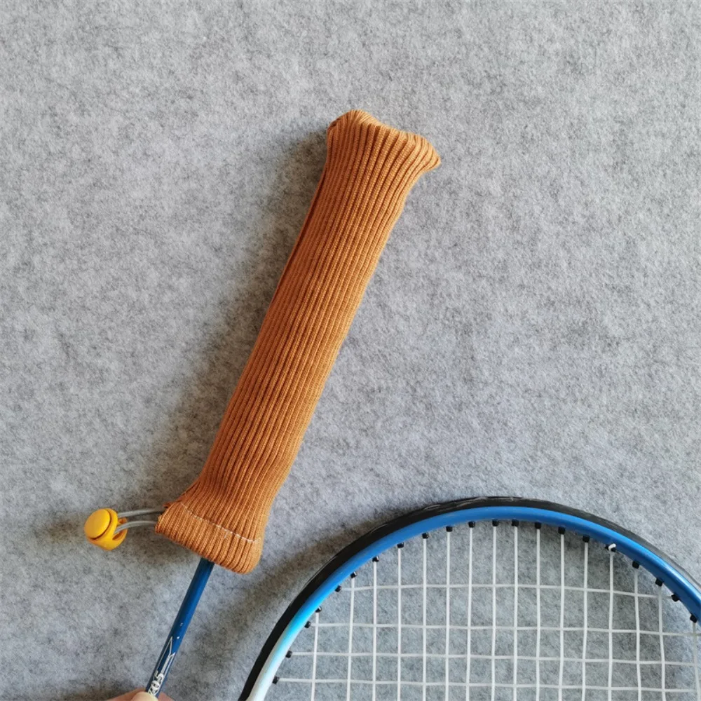 Rutschfester Badmintonschläger-Schutz mit Kordelzug, Schlägergriffabdeckung, bunt, elastisch, bunt, Schläger-Griffabdeckung