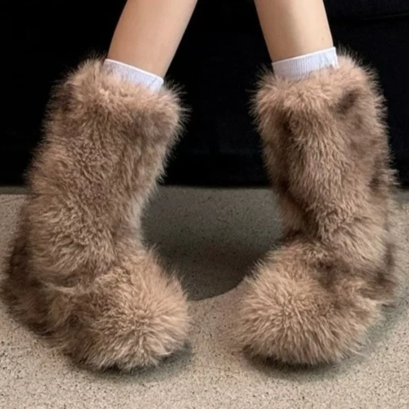 Winter Women's Comfortable Shoes Vintage Snow Boots 2026 New Women Keep Warm Versatile Trend Fashionable Casual Snow Boot
