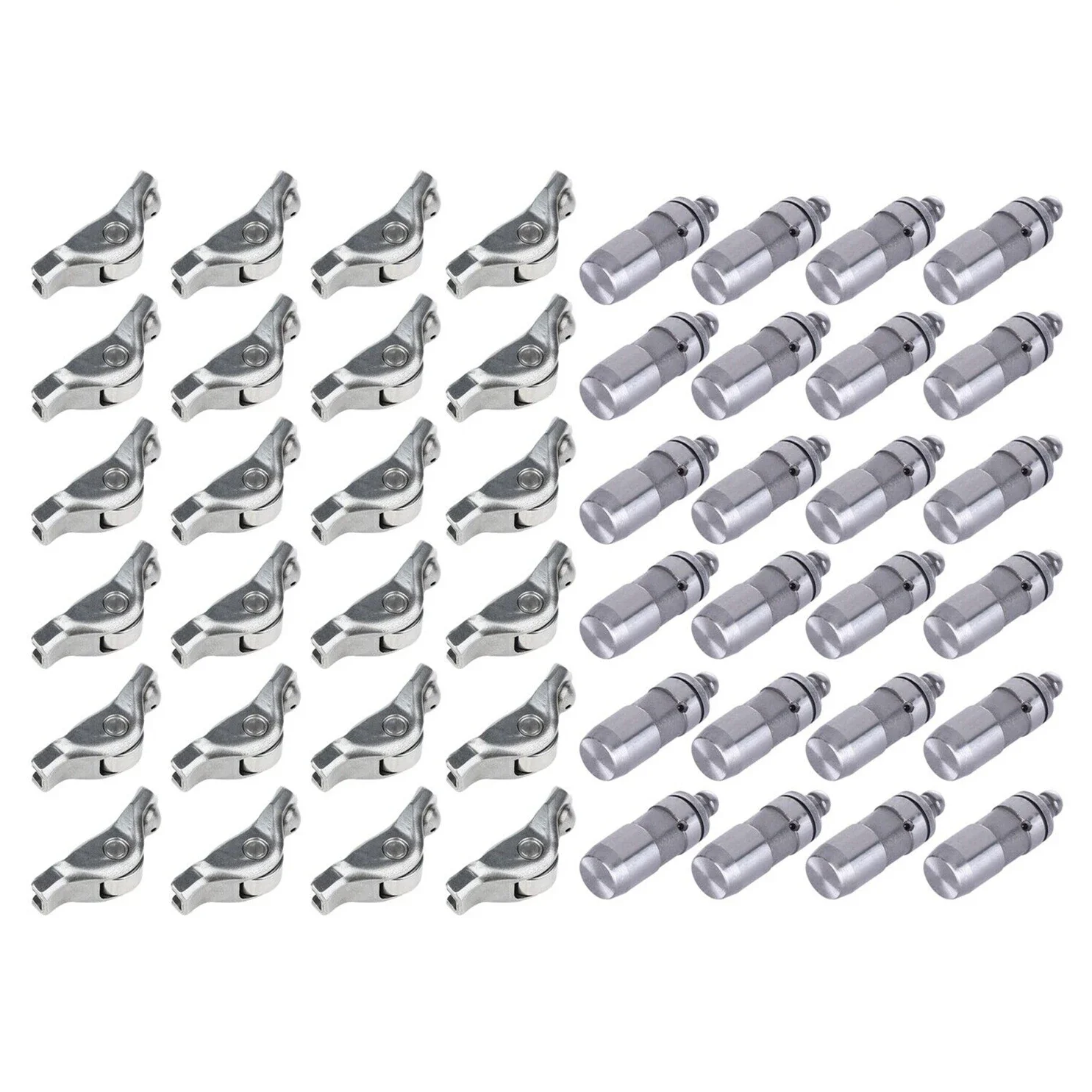 24pcs Rocker Arms & Lifters Fits for Ford Expedition Explorer F-150 F-250 F-350 Mustang Lincoln 4.6 5.4 6.8L V8 330Cu. FLEX SOHC