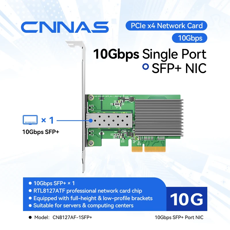 carte-reseau-cnnas-pcie4-acceleration-du-reseau-wifi-rj45nic-cn8127-1sfp-xiaomi-green