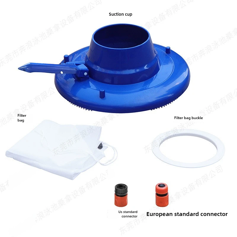 Vacuum Cleaner Robot with Mesh Bag Underwater Cleaning Tool Pool Cleaning Vacuum Cleaner Suction Head for Swimming Pools