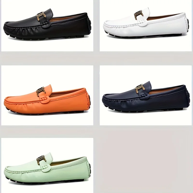 Loafers Men Handmade Shoes Casual Dad Driving Flats Slip-On Shoes Luxury Comfy Moccasins Shoes For Men Plus Size 35-48 Leather