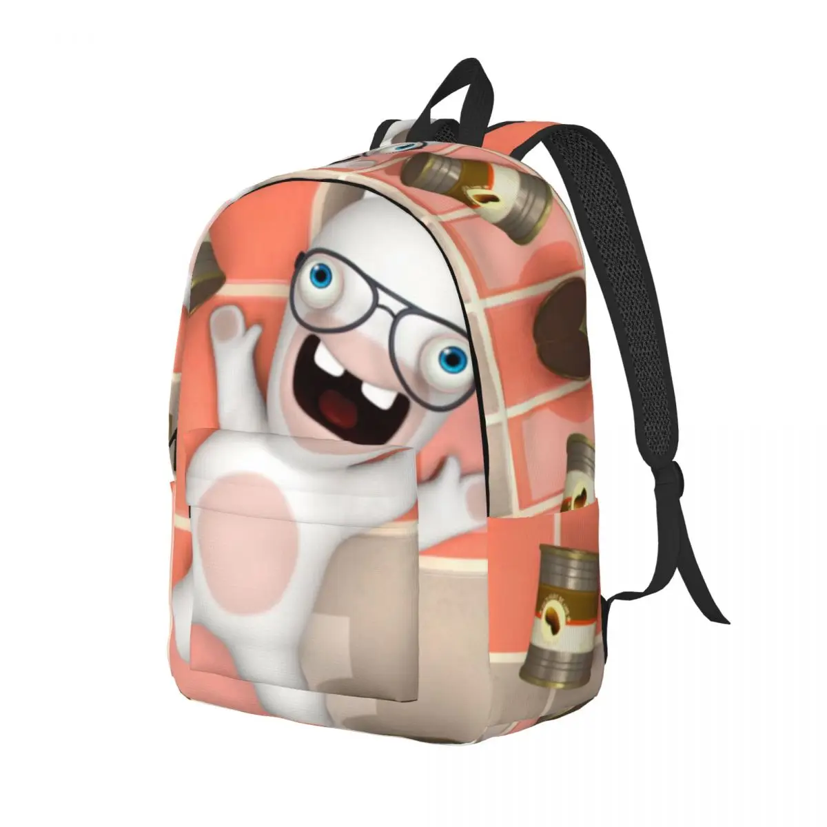 Birthday Gift Food Multi Compartment College Bag R-Rabbids Invasion Snack Storage For Men Kid Knapsack Picnic