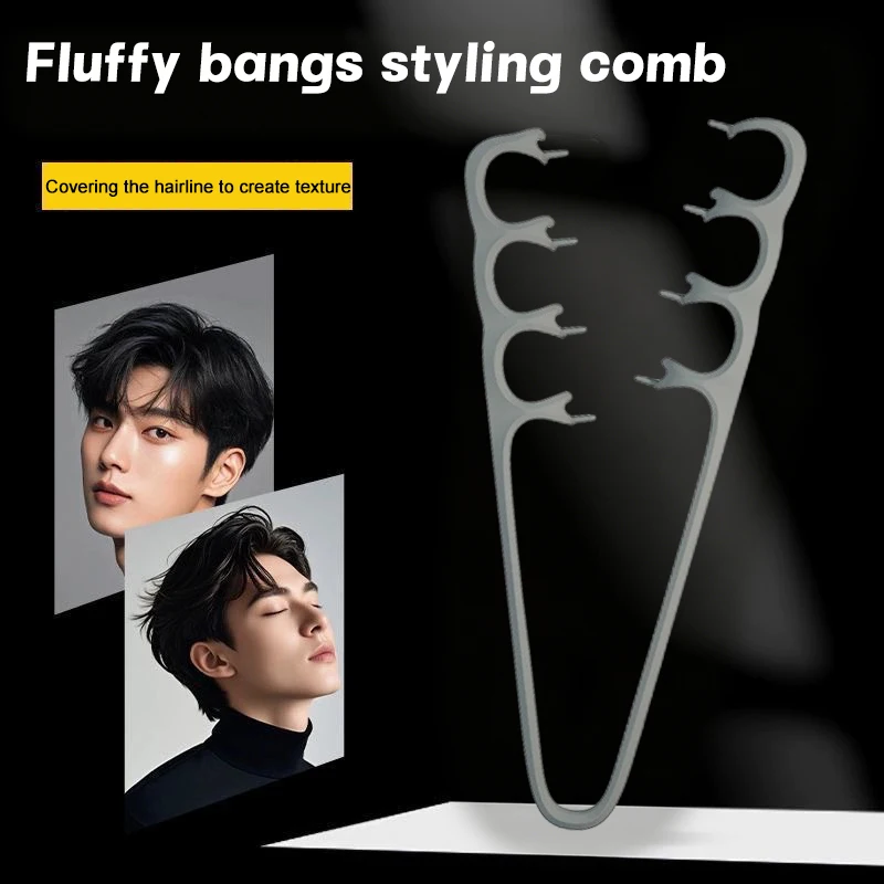 

1Pcs Fluffy Texture For Men Ideal For All Hair Types Volumizing Wide-Tooth Hair Styling Comb Curling Tools Hairstyling Tools