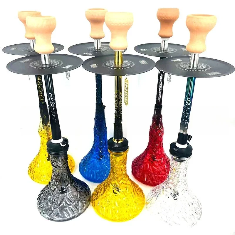 

Color single tube electroplating version hollow set of hookah