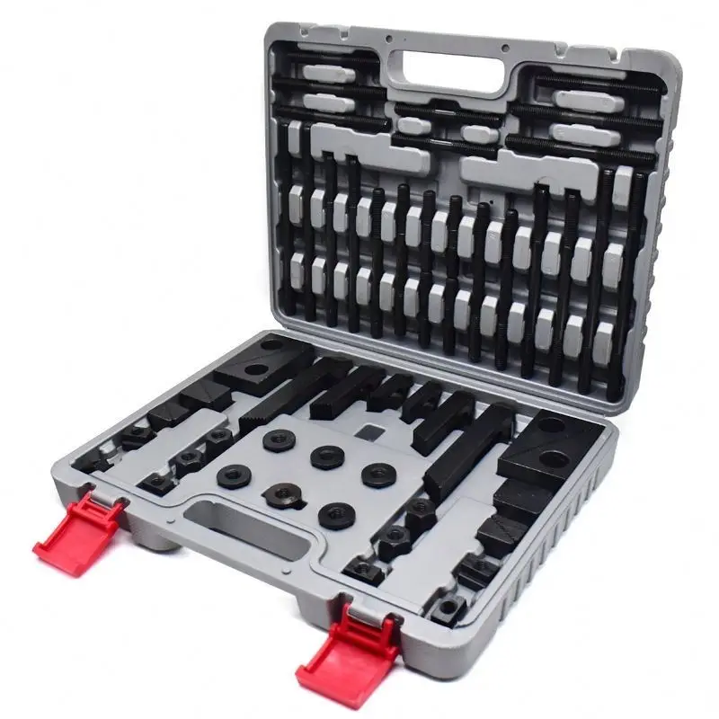 Machine Tools 52/58pcs M12 Clamping Kit Set 14mm T Nuts CK12 Steel Clamping Kits Mounting Kits for Wood-working Machines