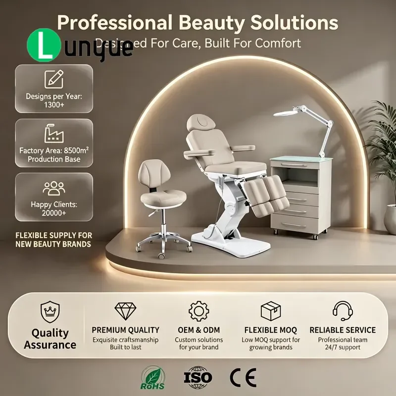 Electric Podiatric Treatment Chair Adjustable Medical Examination Bed Professional Foot Care Furniture for Clinic Hospital