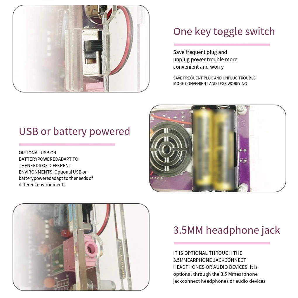 DIY FM Radio Electronic Kit Adjustable Frequency 87-108MHz Digital Display Soldering Project Practice Solder RDA5807S