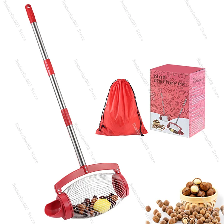 2023 New Arrivals Nut Harvester Picker Acorns Garden Tool Nut Harvester Ball Picker with Pole