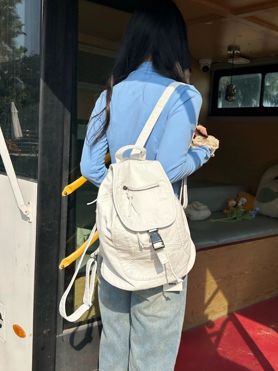 

2025 New American Sle Hot Girl Retro Soft Leather Large Capaci Travel Double oulder Bag Women High Design Sense Bag