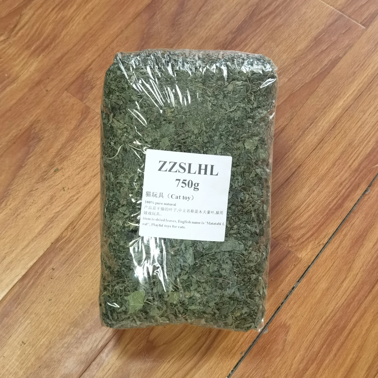 ZZSLHL 750g/1000g Natural Matatabi Polygama Leaves Cat Dental Chew Leaf Silvervine Cat Treats Toy