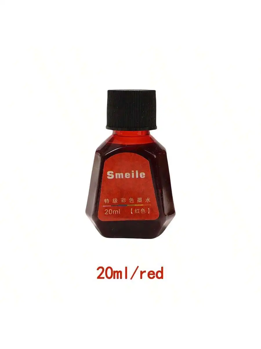 20 ml/bottiglia, 9 colori disponibili, bottiglia di plastica Inchiostro per penna Inchiostro liquido, Inchiostro per cancelleria per studenti Inchiostro per ufficio Inchiostro per firma aziendale