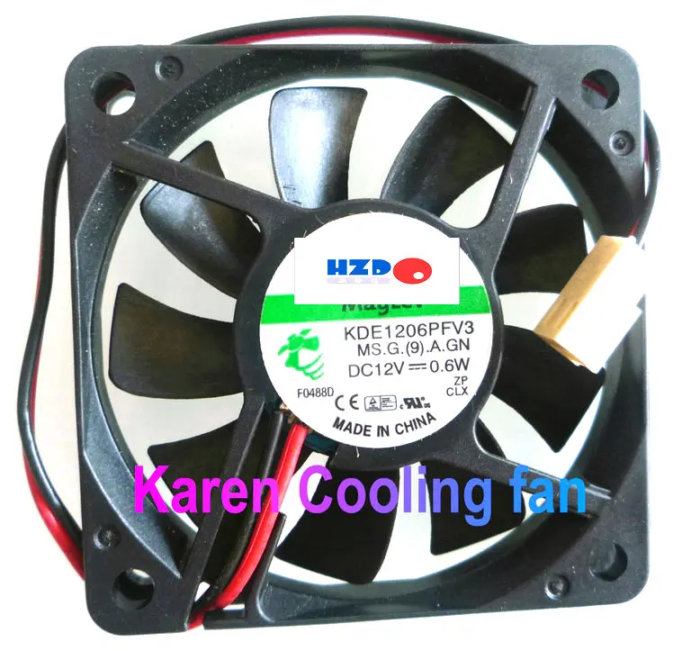 

6 см KDE1206PFV3 6010 12 В 0,6 Вт GM1206PFV3-A 1 Вт охлаждающий вентилятор 60*60*10 мм