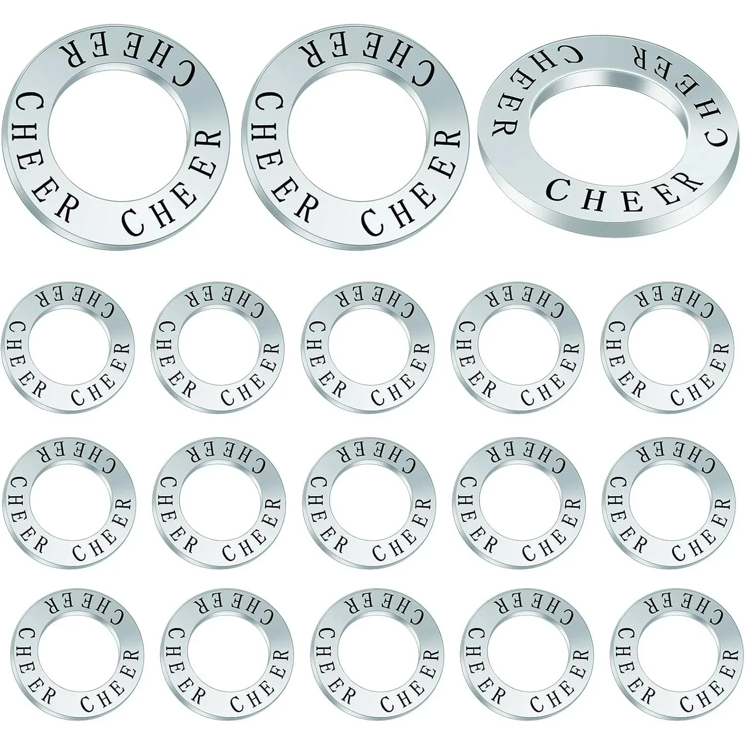 20 قطع يهتف السحر "تتتف" مختوم دائرة مستديرة سحر سبيكة الهتاف سحر موصل ل قلادة سوار صنع المجوهرات