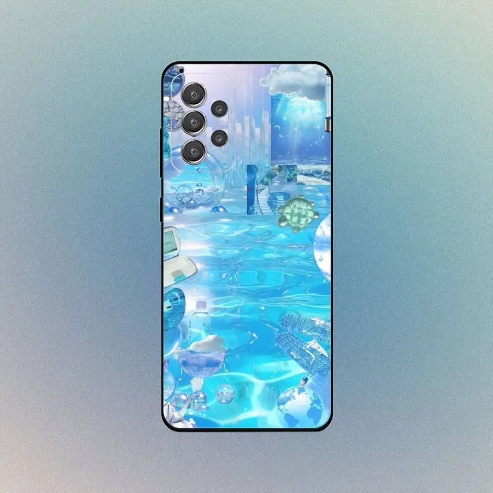 Funda colorida para teléfono Frutiger Aero para Samsung S25,S24,S21,S22,S23,S30,Ultra,S20,Plus,Fe,Lite,Note,10,9,5G, funda negra