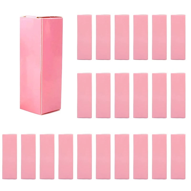 50Pcs Empty Lip Gloss Paper Boxes with Logo Custom W28 xW28 xH89mm W1.02xW1.02xH3.5 inch Cosmetics Lip Gloss Packaging Box