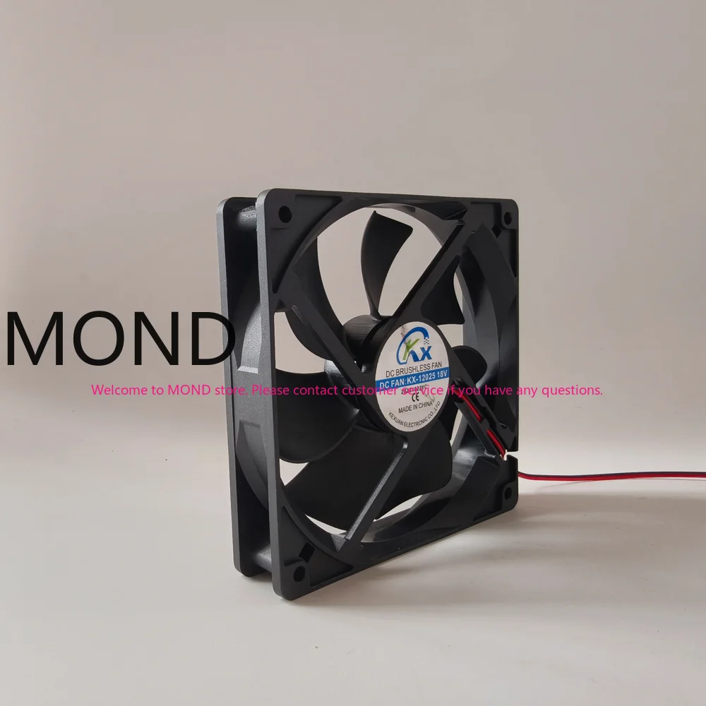 New DC FAN: KX-12025 18V Outer Diameter 12cm Warm Air Heater Square Cooling Fan