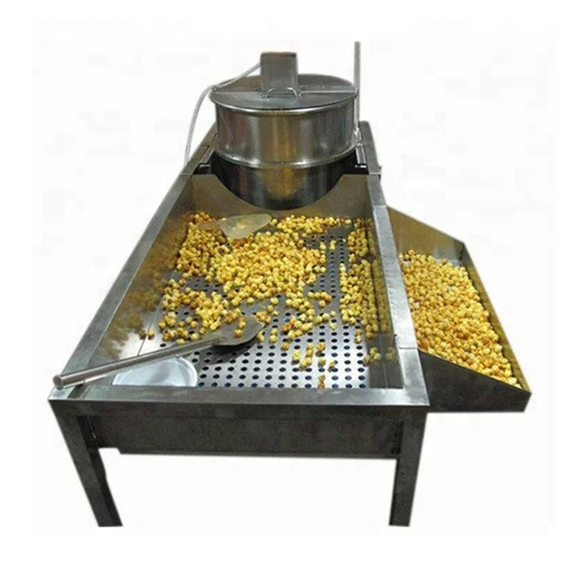 

Desktop removable stainless steel gas popcorn machine