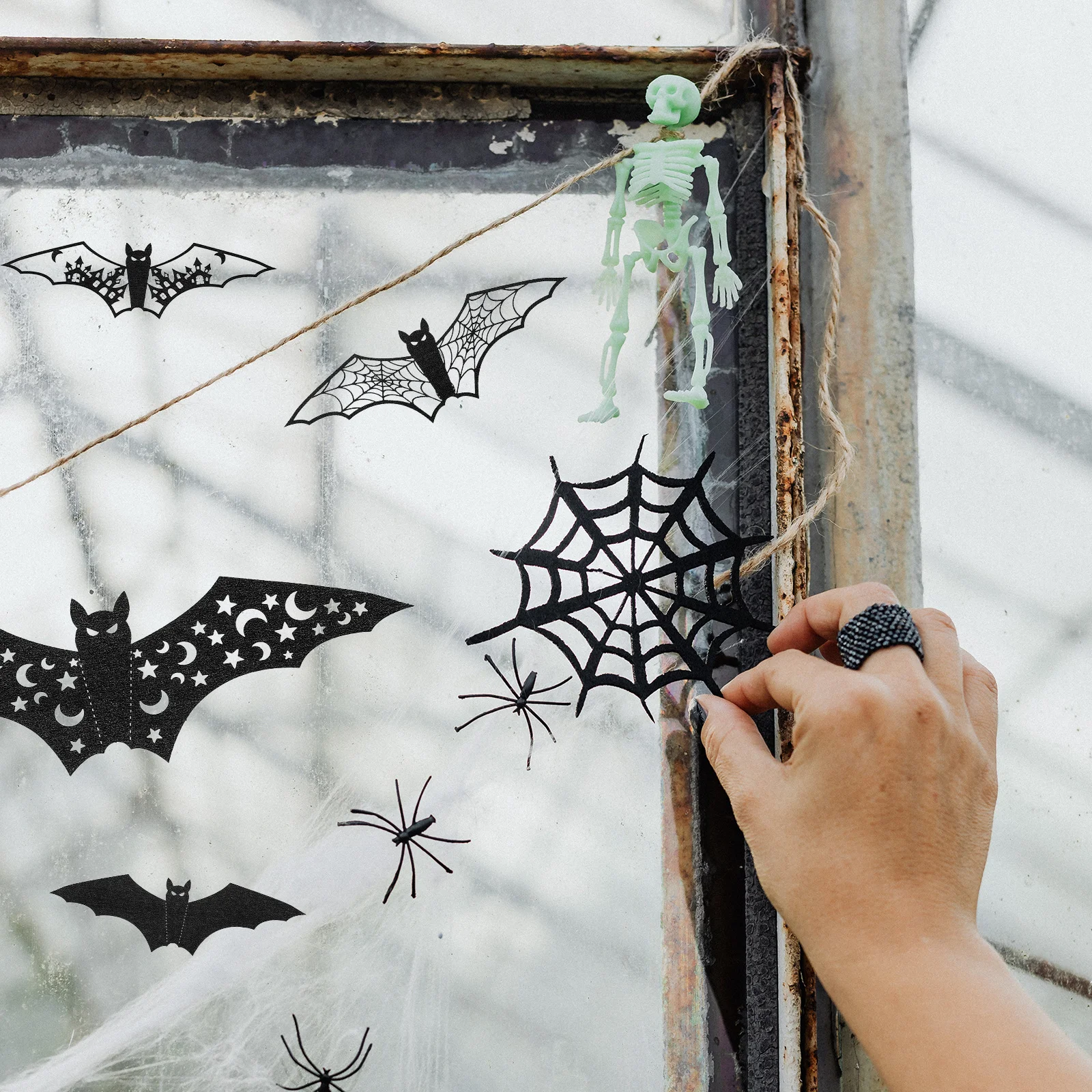 

1Set Halloween Bat Decals Home Decor DIY Room Decals for Eve Party Ghost Festival Living Room Wall Stickers