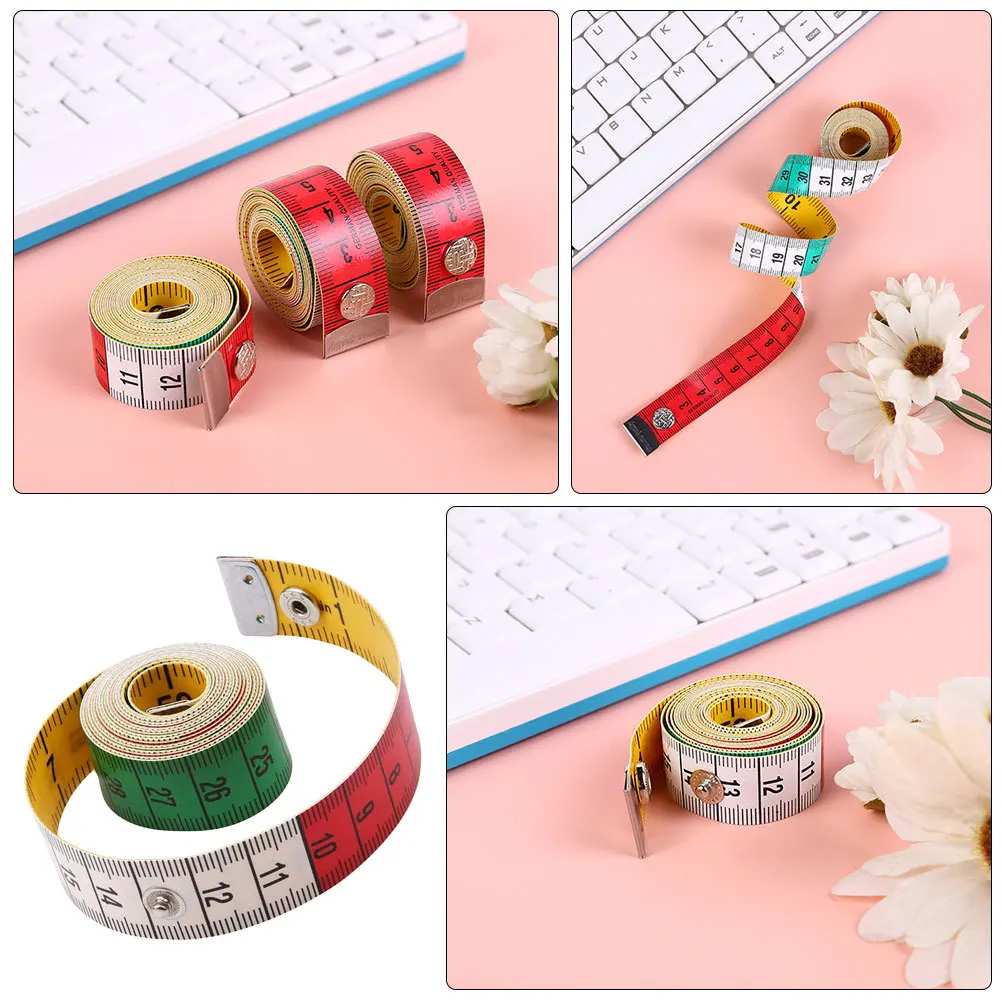 ตลับเมตรผ้าวินเทจ 1 ชิ้น เครื่องมือวัดตัวแบบพกพาสำหรับงานเย็บผ้า วัดรอบเอว น้ำหนักเบา ยืดหยุ่น พร้อมสเกลชัดเจน พกพาสะดวก