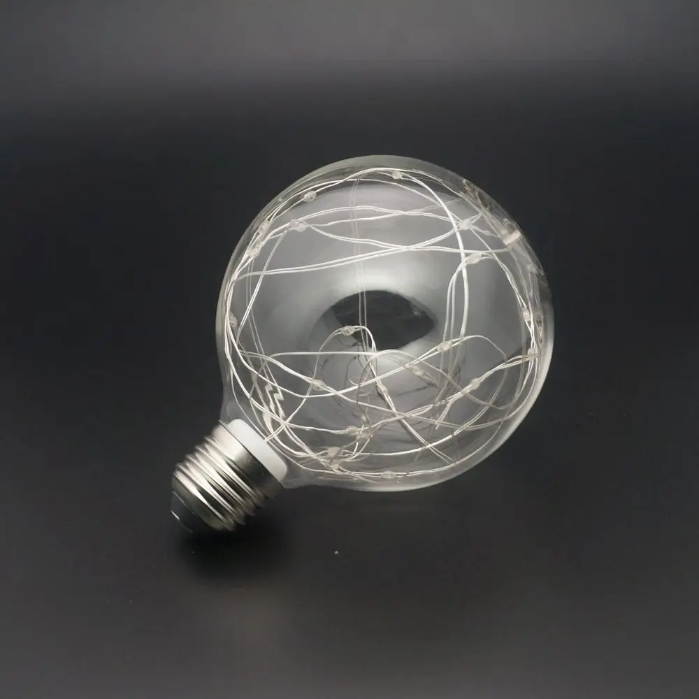 LOVE Retro Home Decor RGB Lighting Holiday Bar Atmosphere LED Light Bulb Copper Wire Bulb Night Light String Light