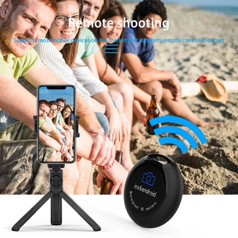 WaterProof Selfie Remote Control Wireless Bluetooth Selfie Button Phone Camera Shutter Cellphone Taking Tool For iOS & Android