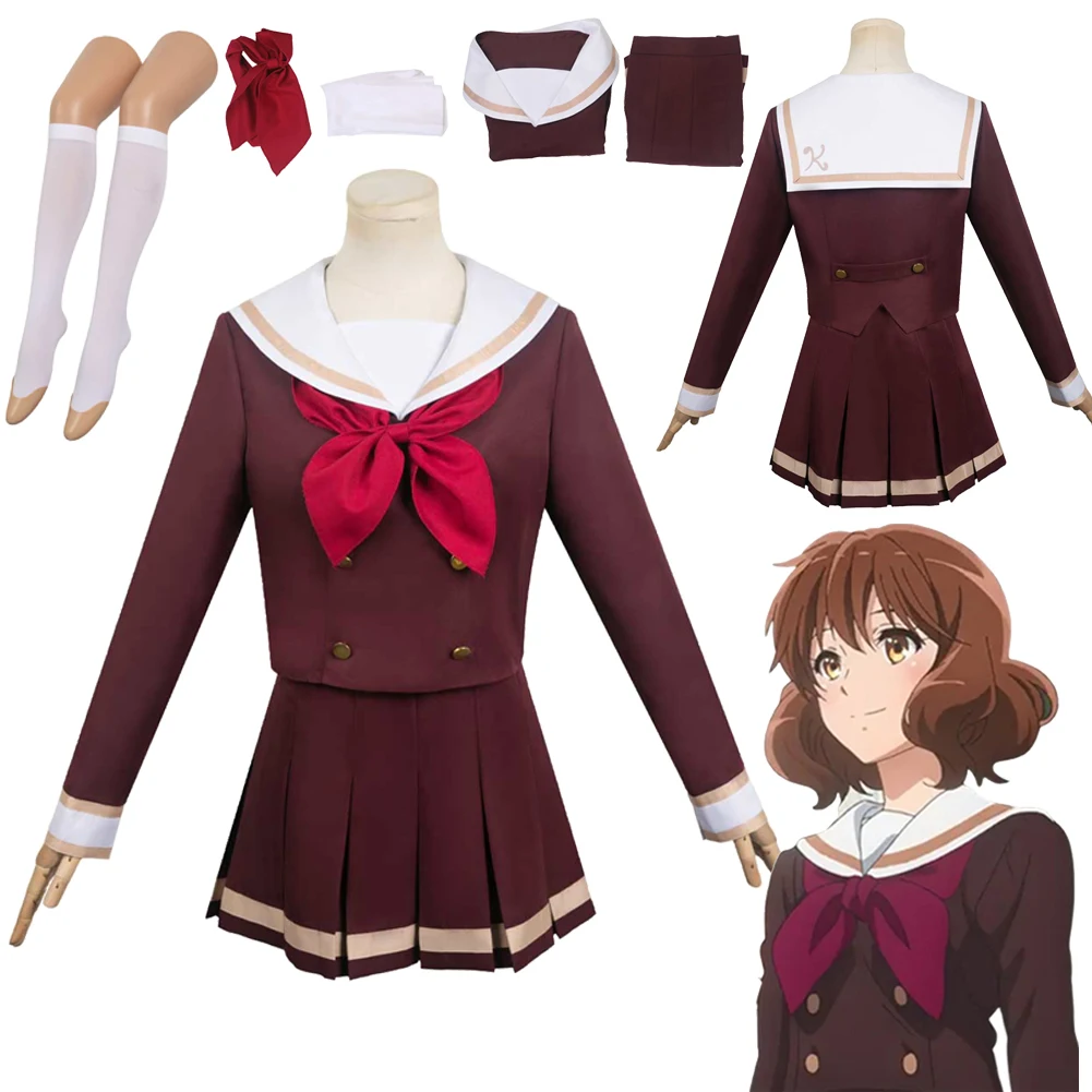 Anime Sound Cosplay Euphonium Oumae Kumiko Costume Skirt Top Bow Tie Girls Women Adult Halloween Carnival Roleplay Suit