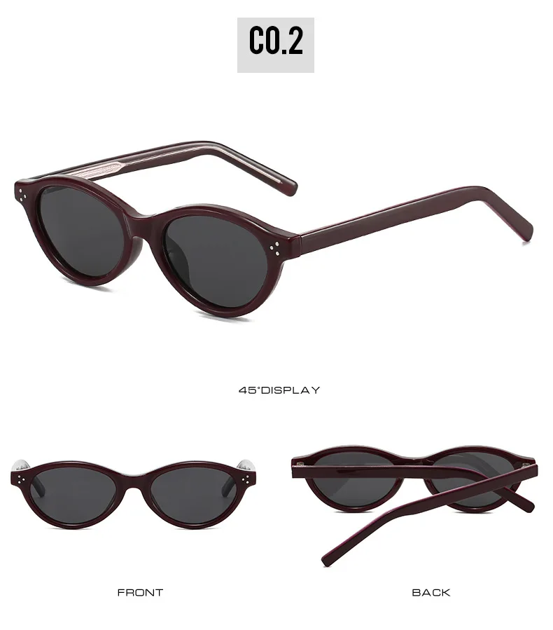 Neue Retro Kleine Sonnenbrille Frauen Polarisierte Fahren Gläser Marke Designer TAC Casual Shades Cat Eye Stile – Detail 10