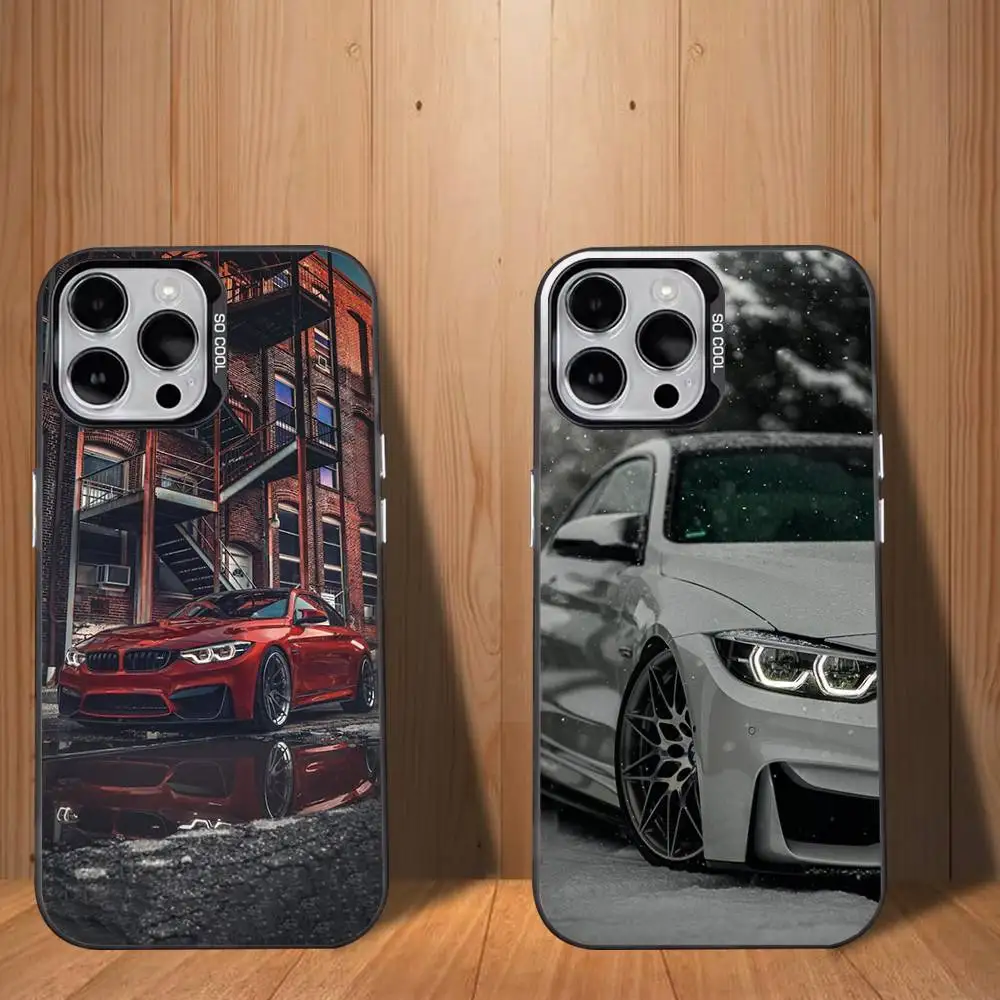 

B-E90 F30 G20 X5 X6 X7 car Phone Case For iPhone 17,16,15,14,13,12,11,Mini,Pro,SE,MAX White Matte Shockproof Cover