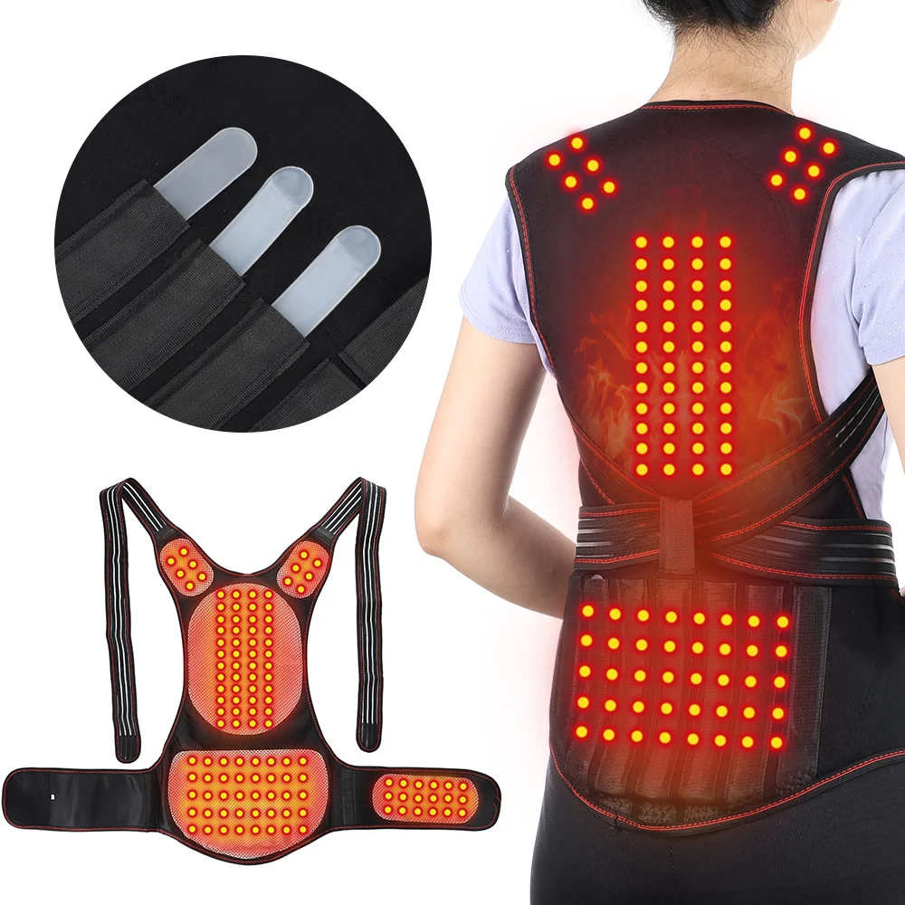 Magnetic Heated Vest Self-Heating Thermal Clothing Waist Brace Lumbar Pad Corset Postrue Corrector Relief Pain Back Support