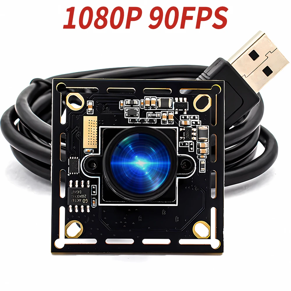 1080P 90FPS مصراع عالمي وحدة كاميرا بمنفذ USB 2.3MP 1/2.6 "مستشعر لوحة كاميرا صناعية التوصيل اللعب بدون تشويه عدسة M12 #1