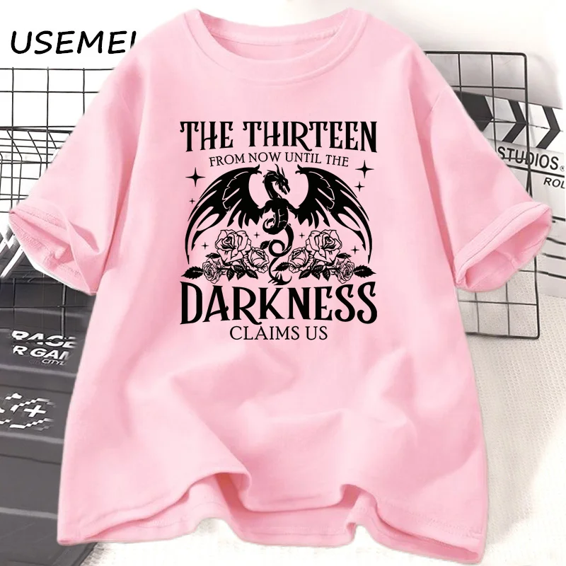 The Thirteen Throne of Glass T-shirts Women Men We Are The Thirteen Bookish T Shirt Short Sleeve Cotton Tee Shirt Clothing