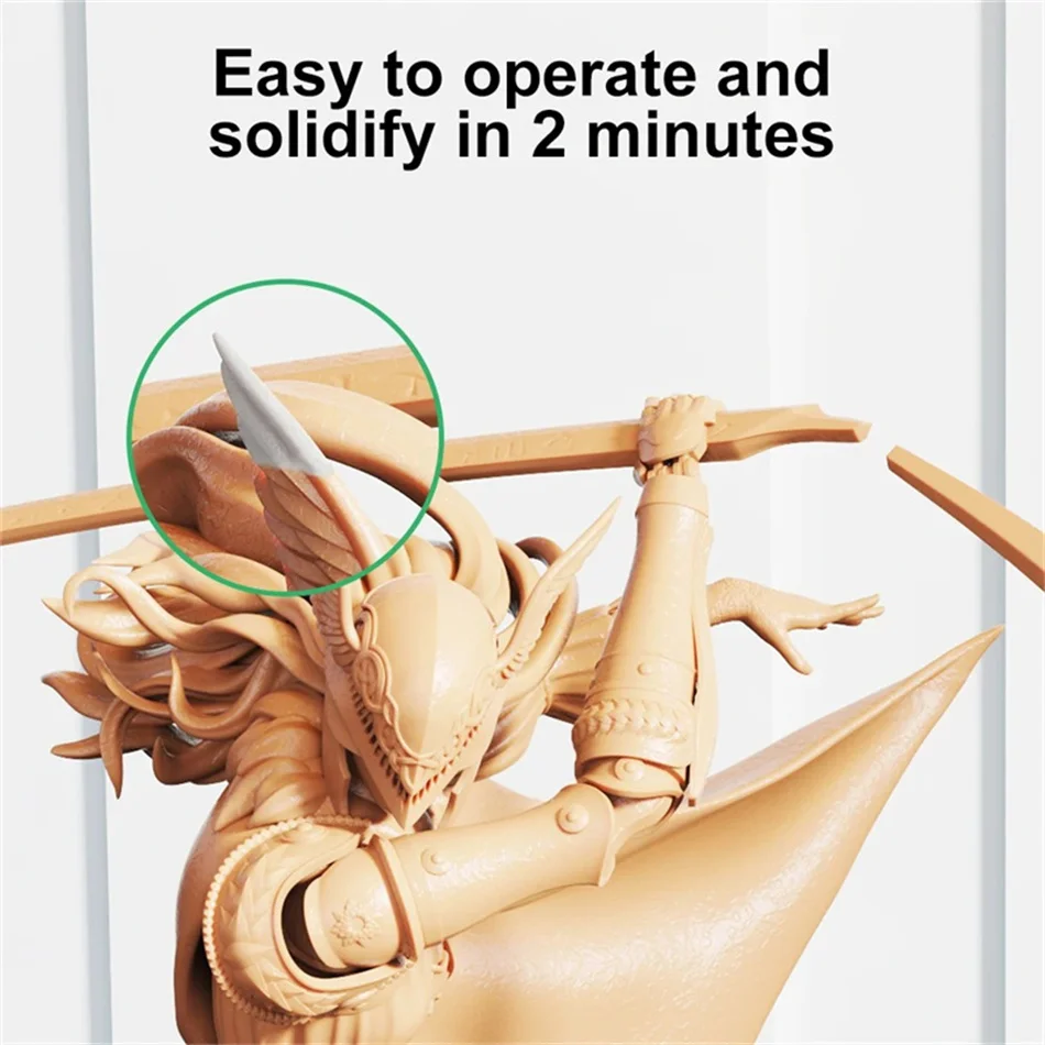 3D-Drucker UV-härtender Füllkitt für Modellreparaturen – UV-Licht aushärtender Füllstoff für 3D-Druckmodelle – Detail 5