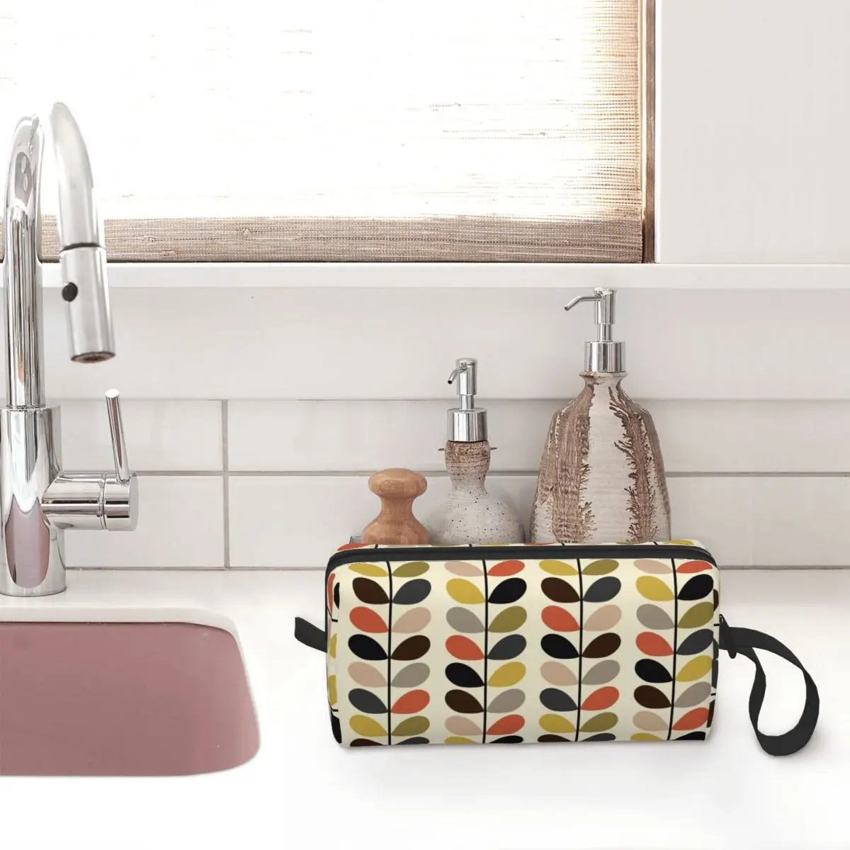 Orla Kiely-Bolsa de aseo personalizada para mujer, organizador de cosméticos y maquillaje, bolsas de almacenamiento de belleza para mujer, Kit de caja Dopp