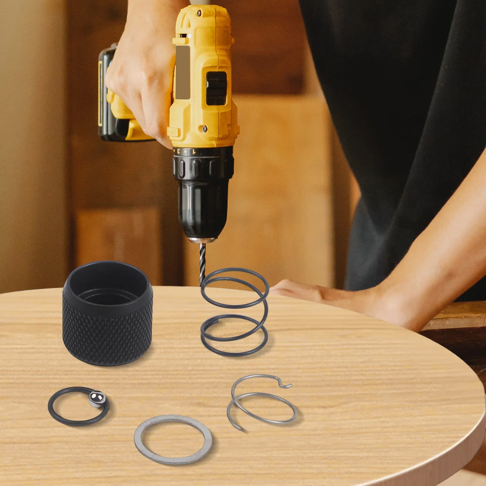 

Sleeve Spring Kit Bit Holder Repair 1* N019351 Sleeve Spring 1* N419129 Sleeve 1* N016823 Steel Washer For Repair Shop Use